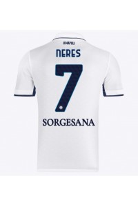 SSC Napoli David Neres #7 Fotballdrakt Borte Klær 2024-25 Korte ermer